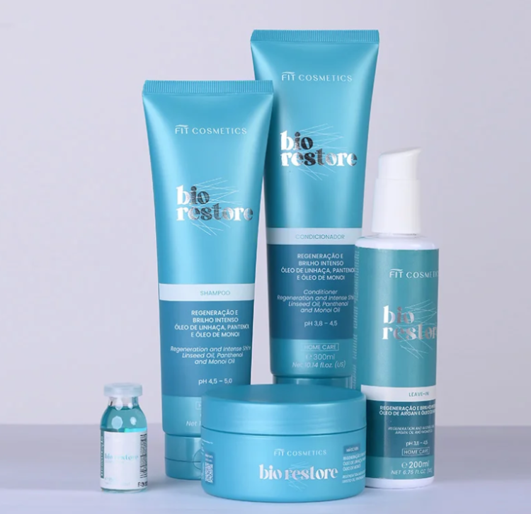 Bio Restore, ampułki odbudowujące do włosów, 3x15 ml, Fit Cosmetics