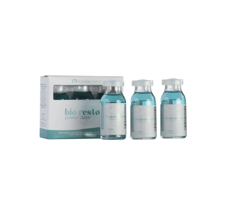 Bio Restore, ampułki odbudowujące do włosów, 3x15 ml, Fit Cosmetics