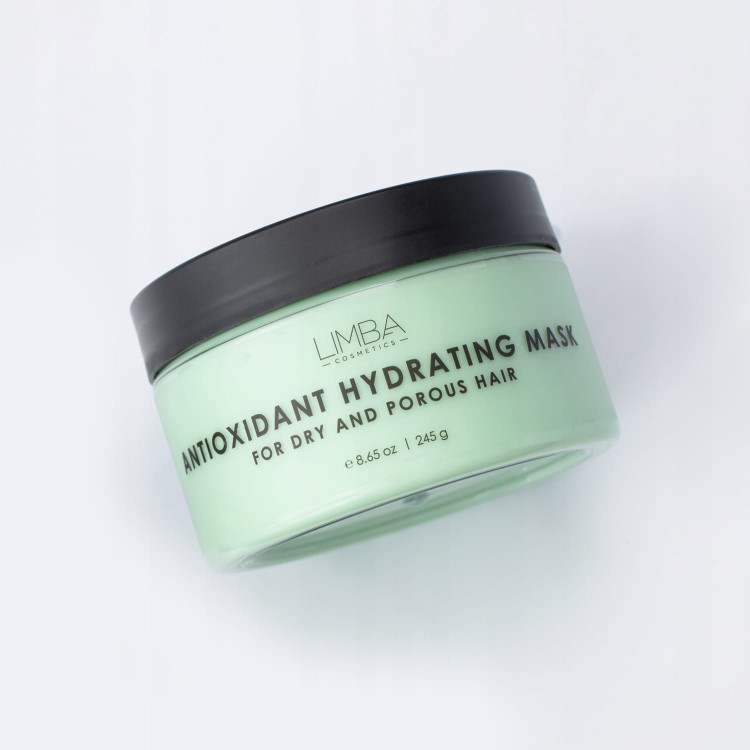 Limba Antioxidant Hydrating Mask, maska nawilżająca i antyoksydacyjna do włosów suchych i porowatych, Limba Cosmetics, 245g