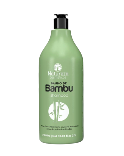 Banho de Bambu Kit, szampon i odżywka wzmacniająca z ekstraktem z bambusa, Natureza, 2 x 1000 ml