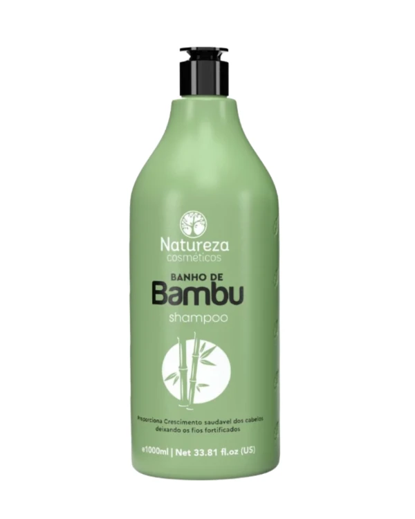 Banho de Bambu Kit, szampon i odżywka wzmacniająca z ekstraktem z bambusa, Natureza, 2 x 1000 ml