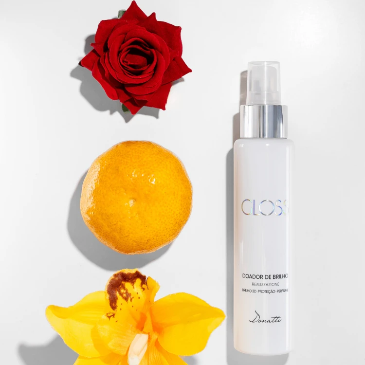 Gloss Doador de Brilho, spray nabłyszczający z ochroną termiczną, Donatti, 100 ml