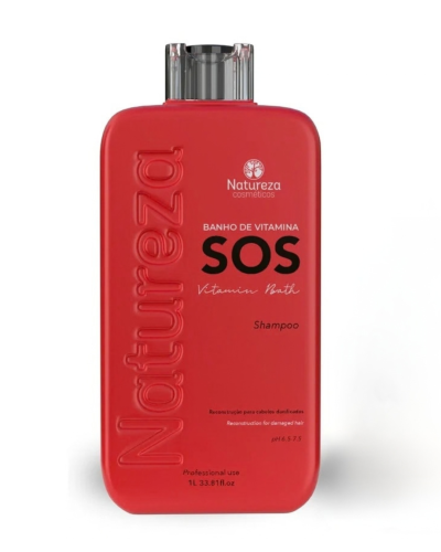 Banho de Vitamina SOS, szampon wygładzający i pielęgnujący, Natureza, 1000 ml