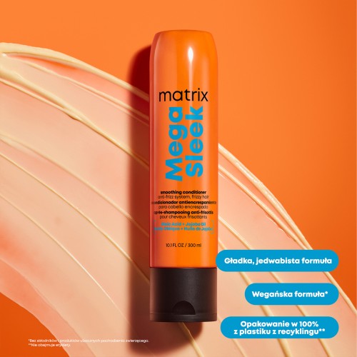 Matrix Mega Sleek, wygładzająca odżywka do włosów puszących się, Matrix, 300 ml