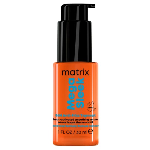 Matrix Mega Sleek 96H Anti-Frizz Topcoat, wygładzające serum termoaktywne przeciw puszeniu, Matrix, 30 ml