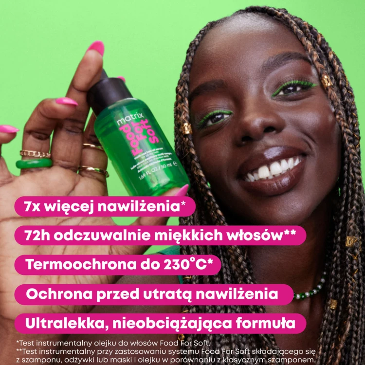 Matrix Food For Soft, nawilżający olejek termoochronny do włosów suchych, Matrix, 50 ml