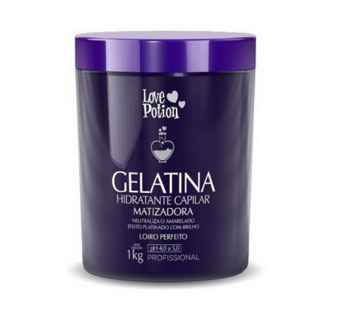Gelatina Matizadora, tonująca maska nawilżająca do włosów blond, Love Potion, 300 ml
