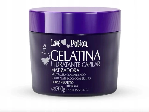 Gelatina Matizadora, tonująca maska nawilżająca do włosów blond, Love Potion, 300 ml