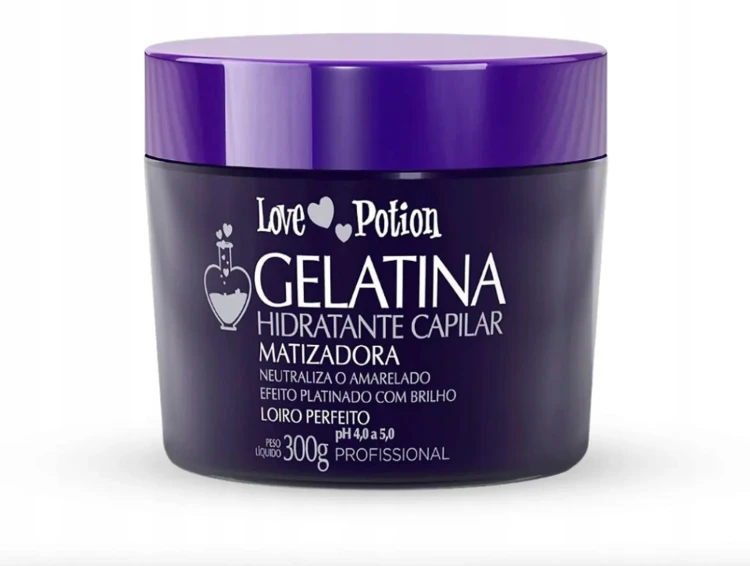 Gelatina Matizadora, tonująca maska nawilżająca do włosów blond, Love Potion, 300 ml