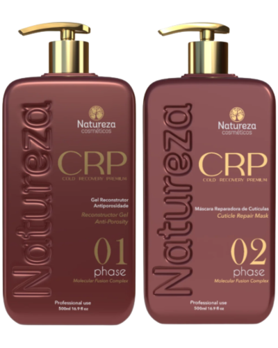 C.R.P 01 + 02, zestaw do głębokiej rekonstrukcji i odbudowy włosów, Natureza, 2 x 500 ml