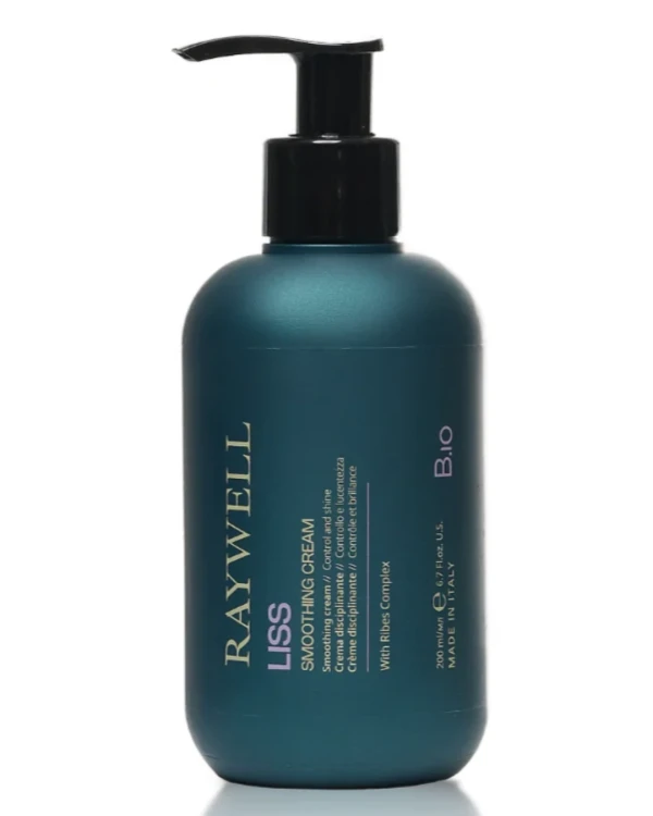 B.IO LISS Styling Cream, krem wygładzający i dyscyplinujący do włosów puszących się, Raywell, 200 ml