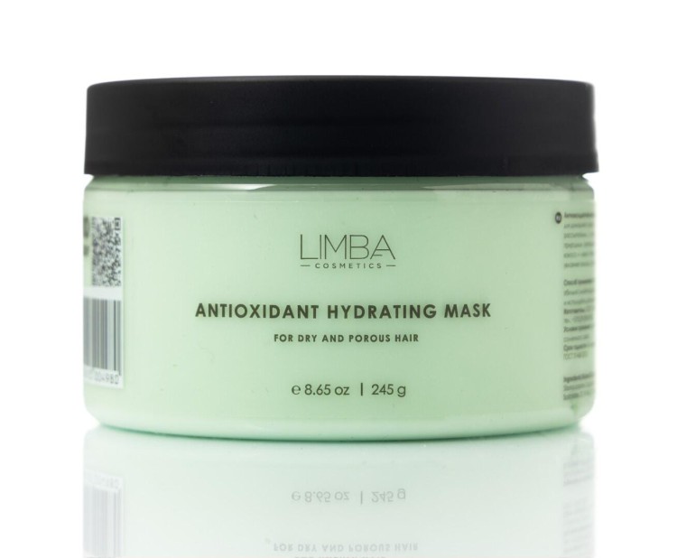 Limba Antioxidant Hydrating Mask, maska nawilżająca i antyoksydacyjna do włosów suchych i porowatych, Limba Cosmetics, 245g