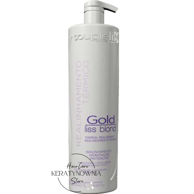Keratyna tonująca do blondów Gold Liss  Blond złota Soupleliss.png