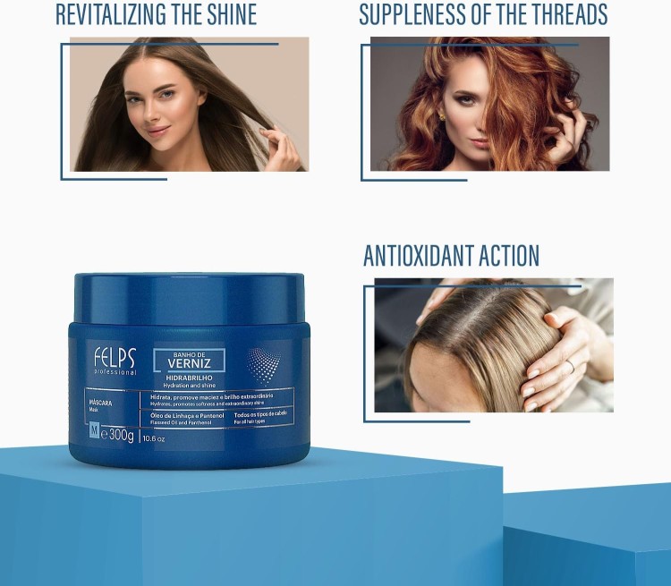 Maska Banho De Verniz Intense Shine Mask, Felps