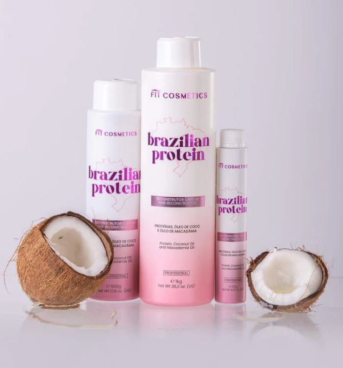 Brazilian Protein, półtrwałe prostowanie organiczne, Fit Cosmetics