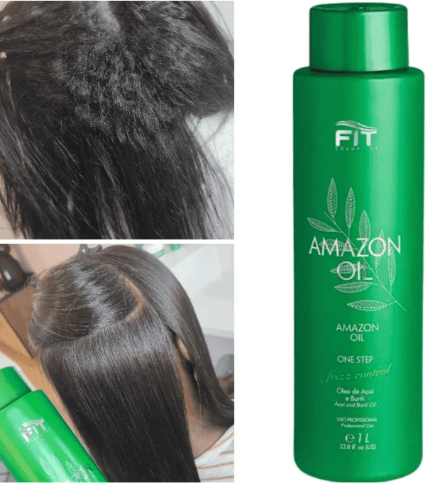 Amazon Protein, półtrwałe prostowanie organiczne z olejkami amazońskimi, Fit Cosmetics