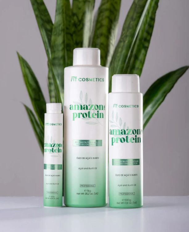Amazon Protein, półtrwałe prostowanie organiczne z olejkami amazońskimi, Fit Cosmetics