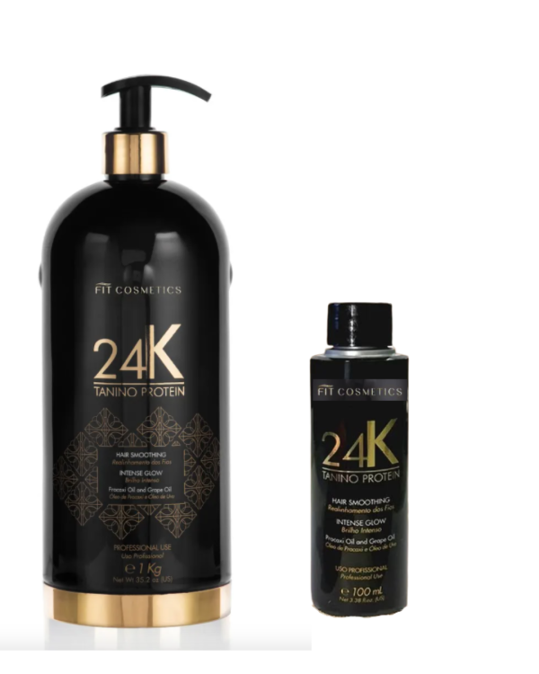 24K GOLD Tanino Protein, złota taninoplastia, z efektem GLOW, Fit Cosmetics